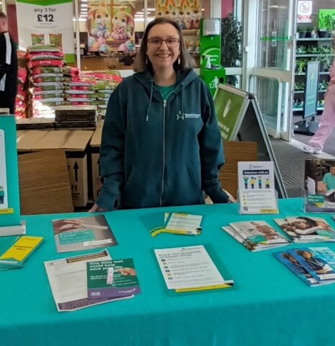 Image of Natasha at a BCUK fundraising event in ASDA