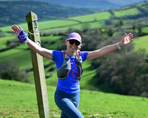 A photo of participants taking part in the Shropshire Hills 50 Ultra Challenge.
